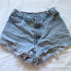 Vintage High Waisted Levi denim shorts